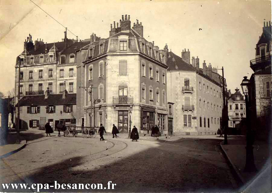 BESANÇON - Avenue Carnot et rue Fontaine Argent - v. 1902